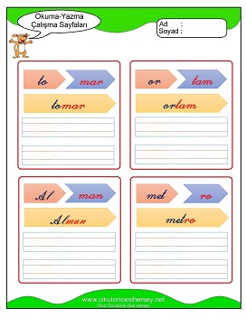 m sesi Grubu Çalışma Sayfaları